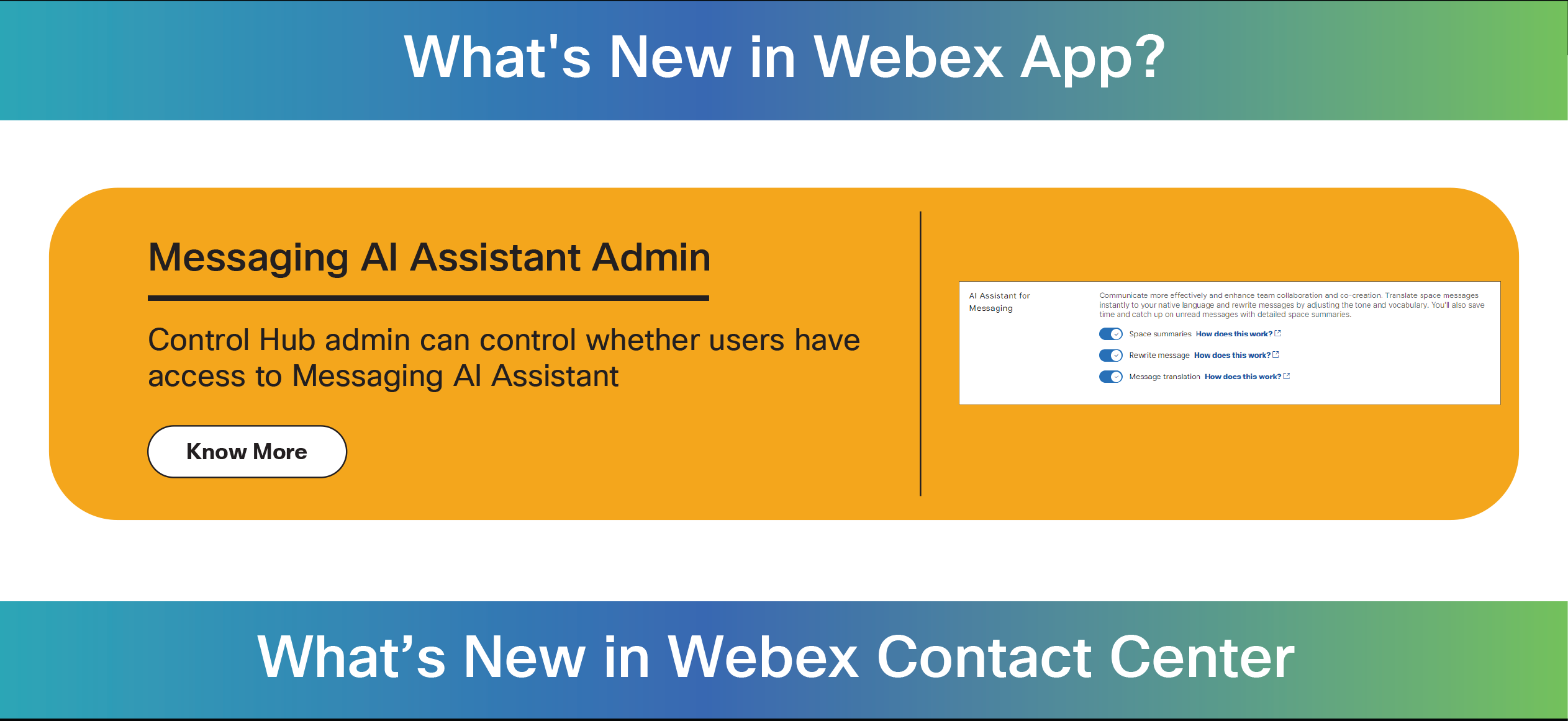 Webex - What's New